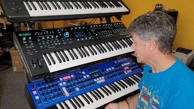 That's me just playing around with a couple of these synths and giving you an idea of what you can do with the four different parts on here.