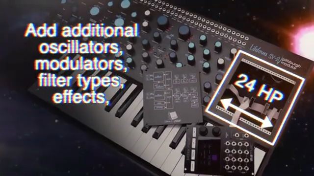 The Lifeforms SV2 also includes a 24-HP Eurorack format synthesizer expansion bay, allowing the instrument to be customized to an artist's…