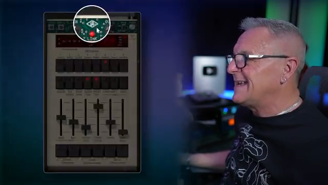 If you look at the logo at the top here the universal audio logo you can switch this off and on and again this is about imperfections that…
