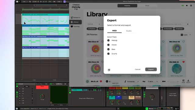 And there they are, as raw MIDI.