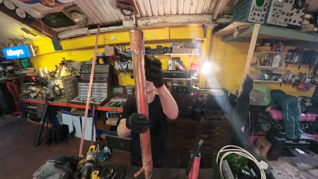All of the pipes have water jackets on them now and they look really cool.