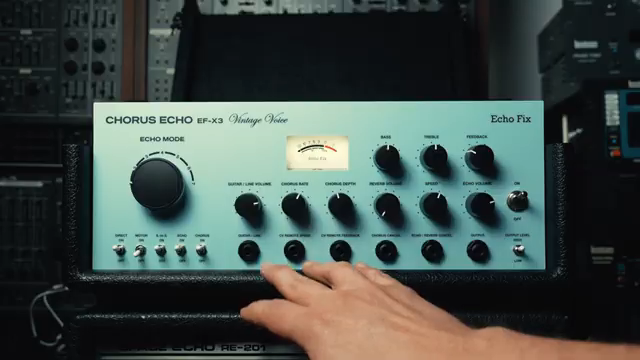 You can turn the motor off and then use that really great preamp that drives beautifully or use the chorus and the reverb.